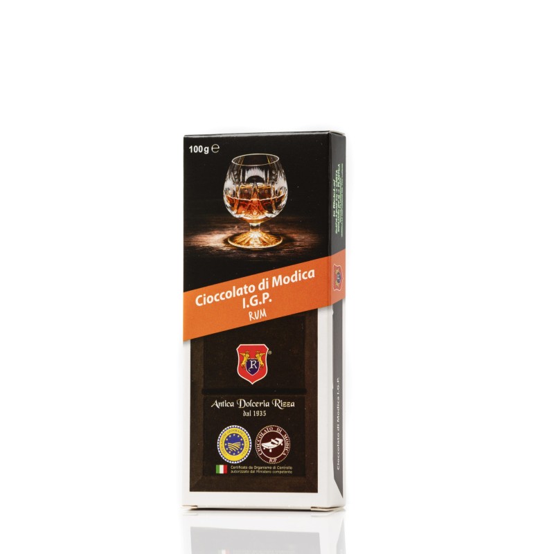 Cioccolato di Modica IGP al Rum - Antica Dolceria Rizza dello shop online dell'enoteca a Sorrento - Enoteca Il Grappolo Sorrento