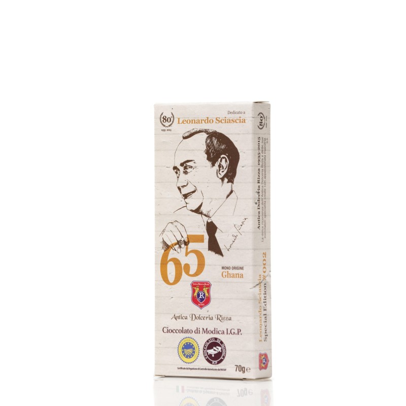 Modica IGP Chocolate 65% Ghana cocoa - Antica Dolceria Rizza from online shop of wine shop in Sorrento  - Enoteca Il Grappolo