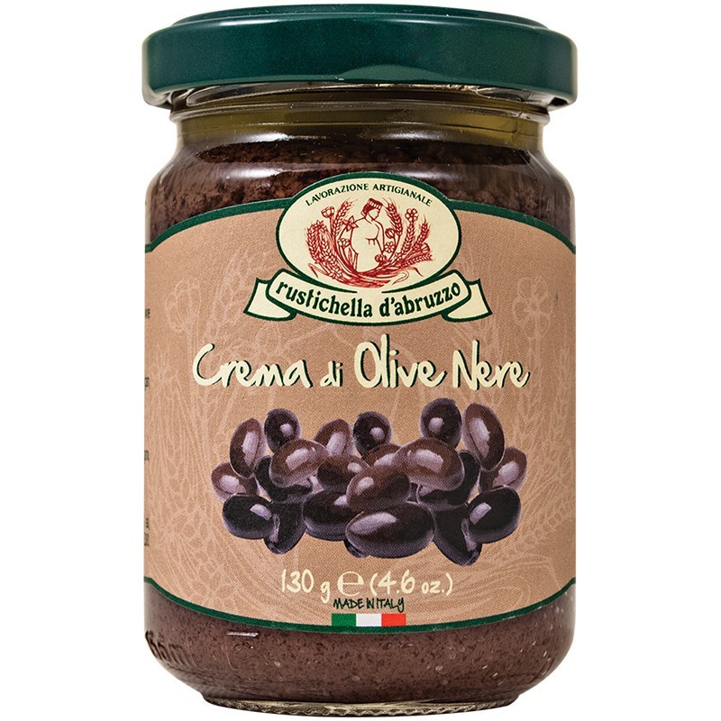 Crema di Olive Nere - Rustichella d'Abruzzo shop online dell'enoteca a Sorrento - Enoteca Il Grappolo Sorrento